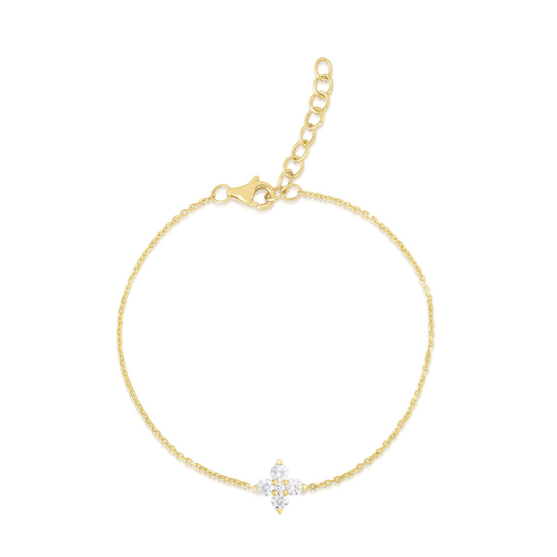 Kousa Diamond Flower Bracelet