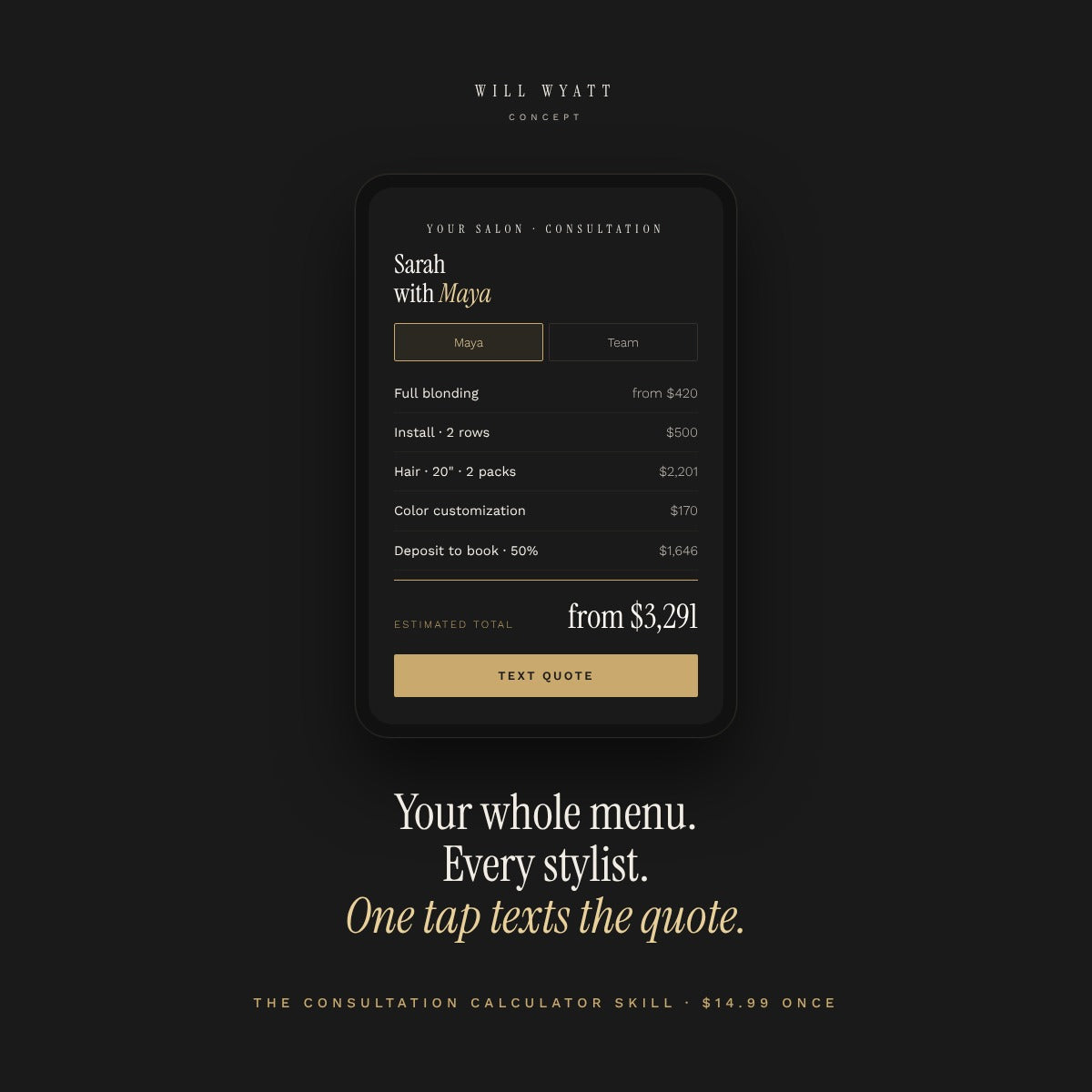 The Consultation Calculator Skill — Build Your Own Branded Staff Pricing Tool with Claude
